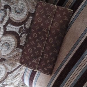 1 day Sale Authentic Louis Vuitton Monogram Mini Lin Wallet.